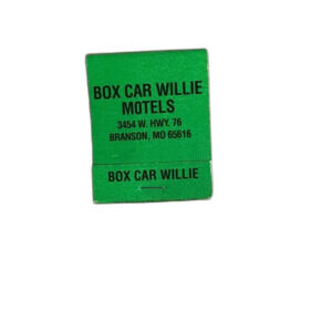 Box Car Willie Motels Promotional Matchbook Complete With 20 Matches